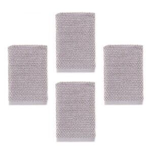 4 new Wild Sage Savannah 90% Cotton 16"x28" Spa Towels in LUNAR ROCK color